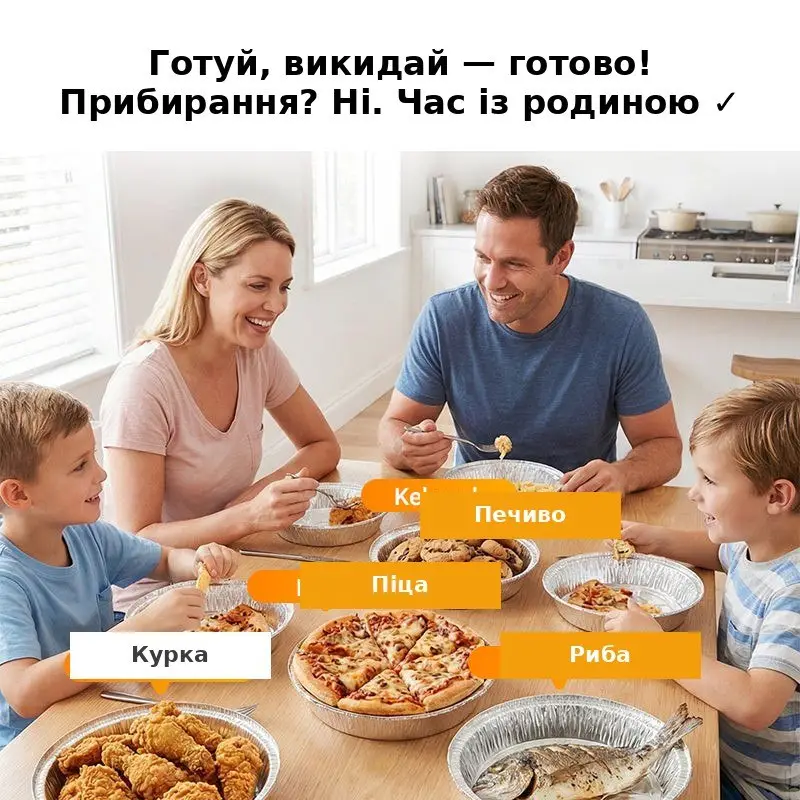 Олієтривкі алюмінієві форми