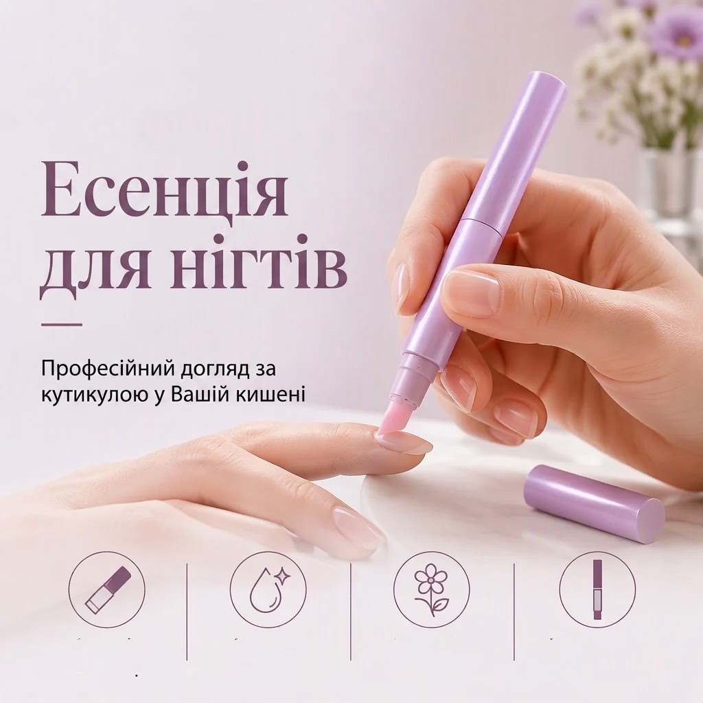 Олівець-есенція для кутикули з лавандою (США, 5 мл)