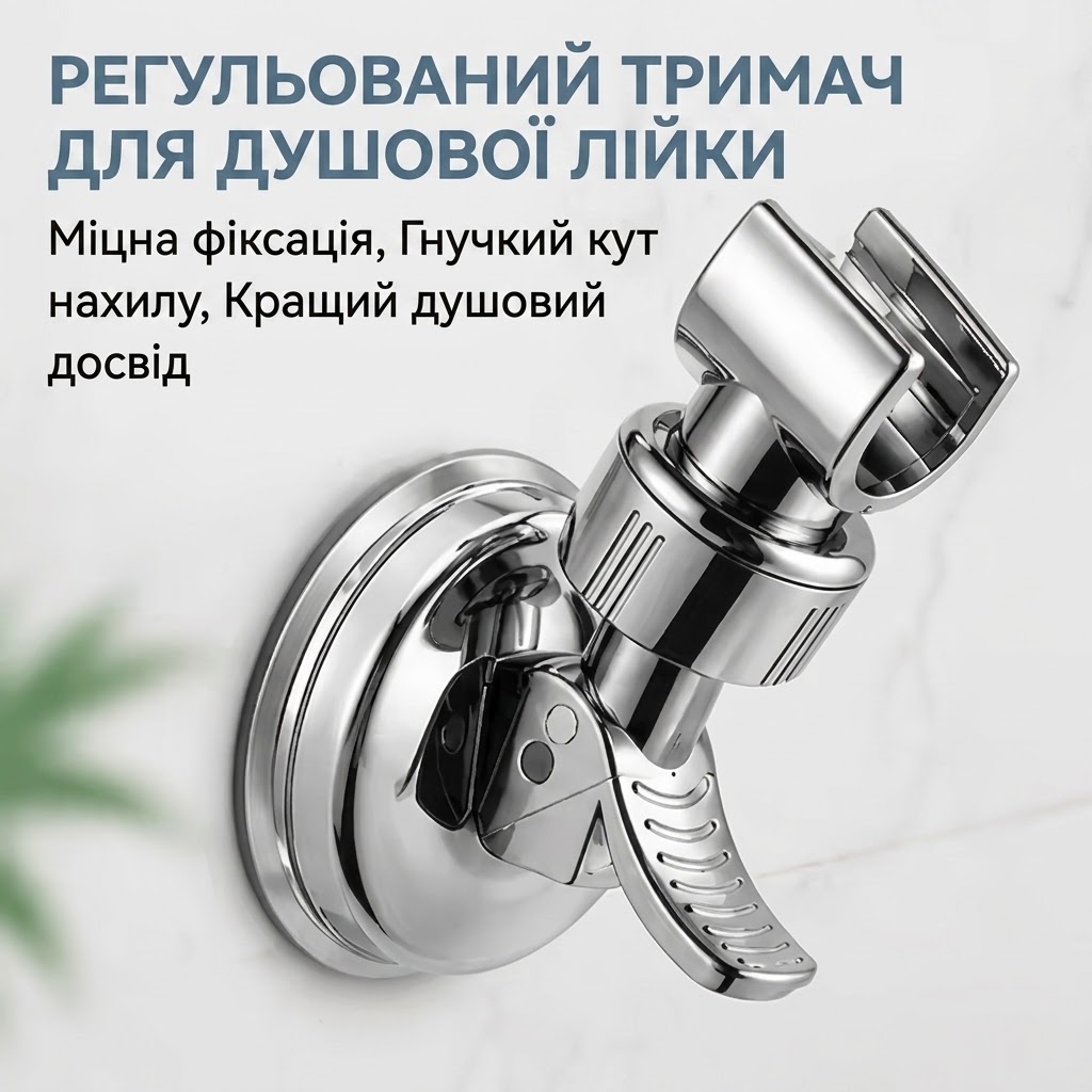 Регульований кронштейн для душу без свердління стін