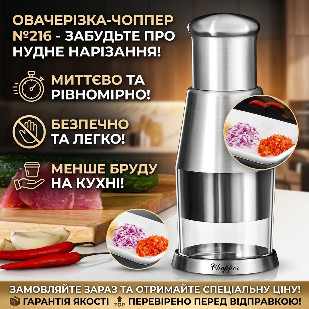 Ручний чоппер-овочерізка  