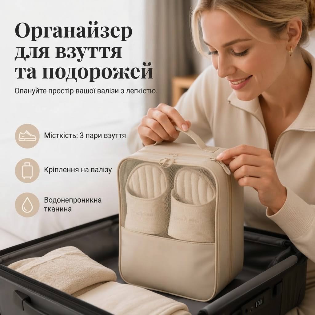 ОРГАНАЙЗЕР ДЛЯ ВЗУТТЯ ДЛЯ ДОРОЖНЬОГО ТРАНСПОРТУ