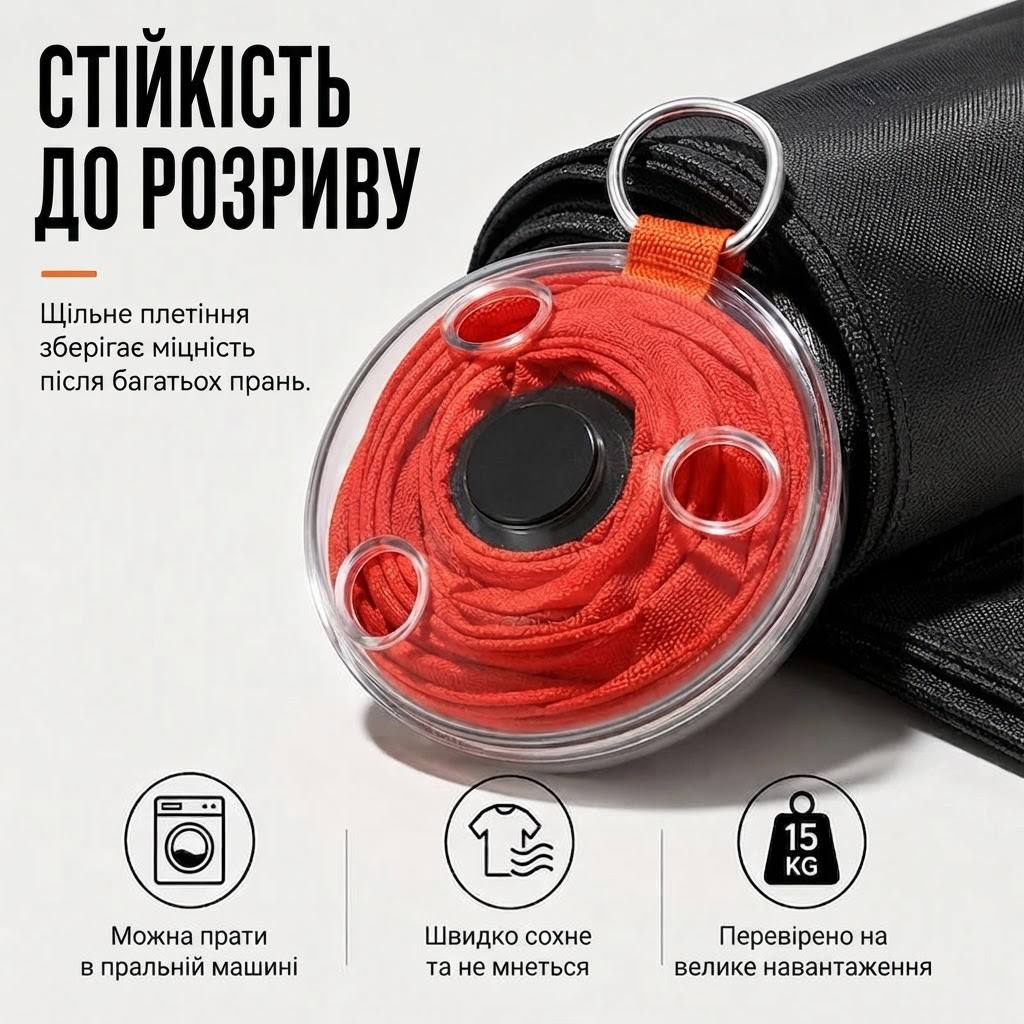 Сумка-шопер для покупок, що згортається