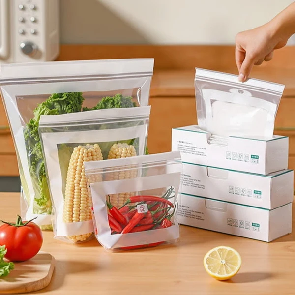 🥬✨ Пакети для заморожування з подвійним закриттям (в упаковці 15штук)