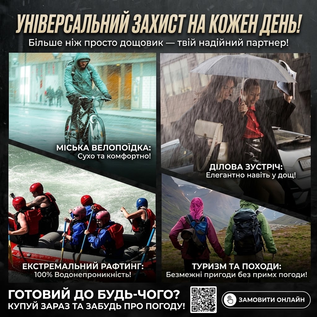 Універсальний дощовик у компактному брелоку-кульці 