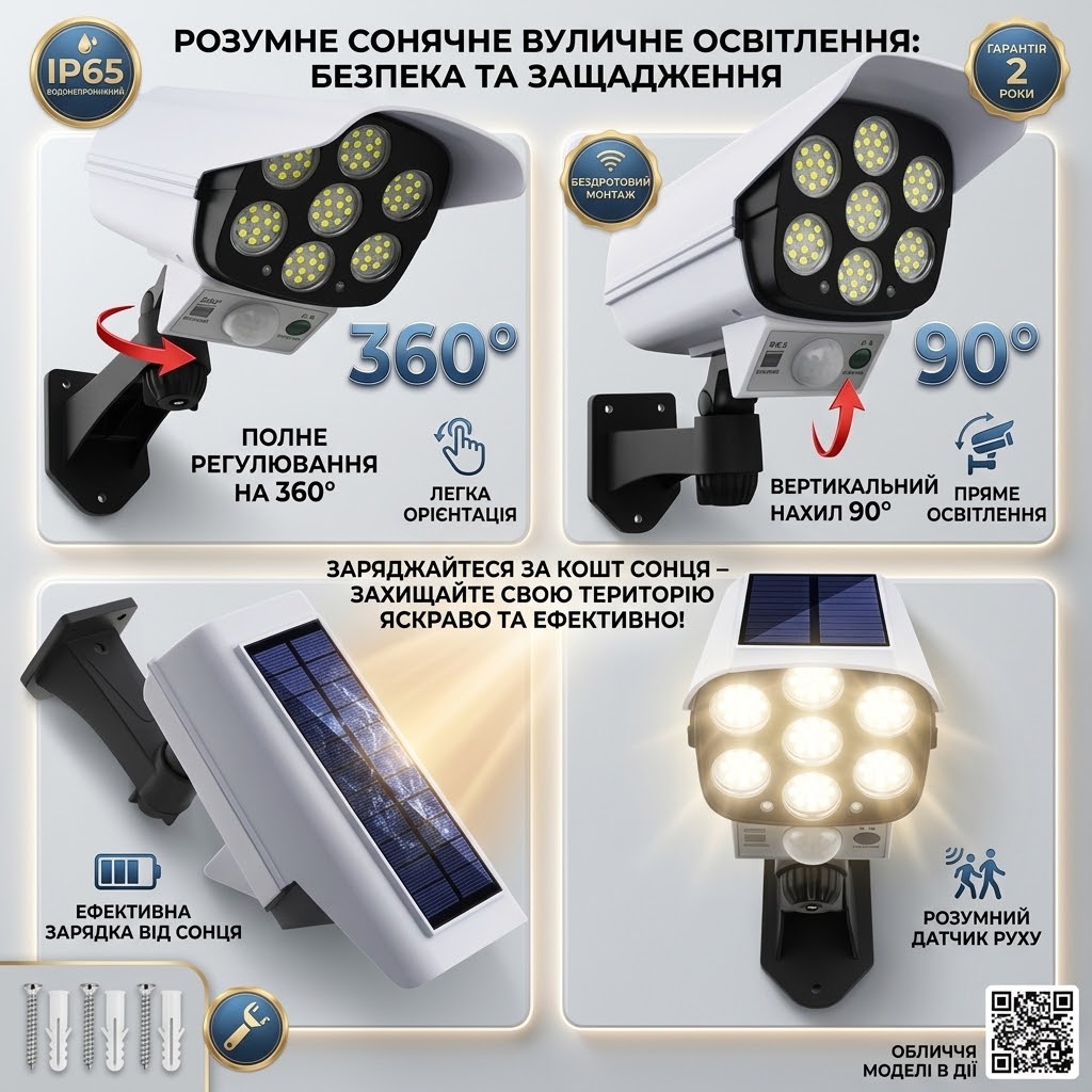 Вуличний ліхтар у формі камери