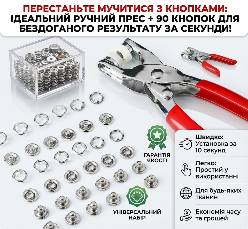 Універсальний комплект для шиття та ремонту одягу